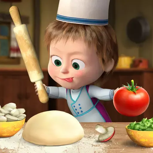 Masha and the Bear Pizza Maker artwork