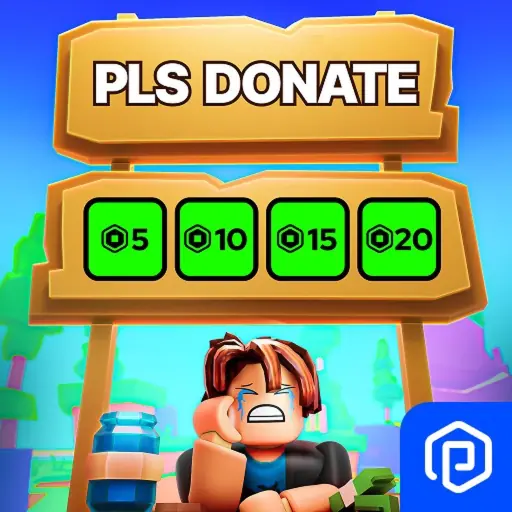 PLS DONATE artwork
